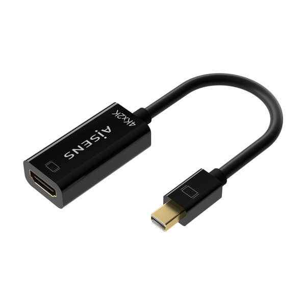 Aisens Convertitore Mini DP V1.2 a HDMI V1.4 4K@30HZ - MDP/M-HDMIA/H - 15CM - Colore Nero Aisens Convertitore Mini DP V1.2 a HDMI V1.4 4K@30HZ - MDP/M-HDMIA/H - 15CM - Colore Nero