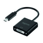 Approx Adattatore USB-C maschio a DVI femmina - Risoluzione fino a 1080P/60Hz - Cavo da 13 cm