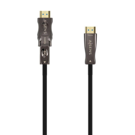 Cavo HDMI V2.1 AOC smontabile ultraveloce / Hec 8K@60Hz 4K@120Hz 4:4:4 48Gbps - A/M-D/A/M - 50 m - Colore nero