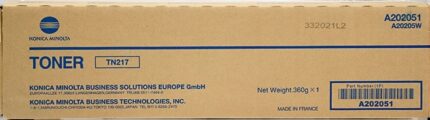 Konica Minolta TN217 Nero Cartuccia toner originale - A202031/A202051/TN217