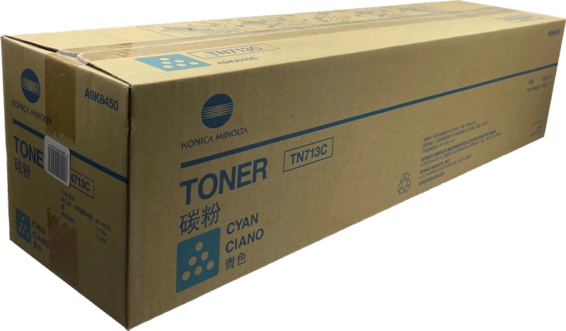 Konica Minolta TN713C Ciano Cartuccia toner originale - TN713C/A9K8450 Konica Minolta TN713C Ciano Cartuccia toner originale - TN713C/A9K8450