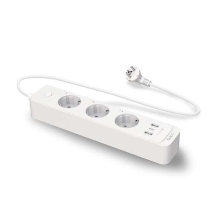 TP-Link Tapo P300 Presa multipla intelligente WiFi - 3 prese e 2 porte USB 3.0 - Ricarica rapida da 18 W - Controllo vocale - Cavo da 1
