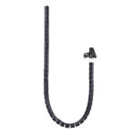 Nanocable Organizzatore cavi flessibile 25 mm - Lunghezza 2 m - Colore nero