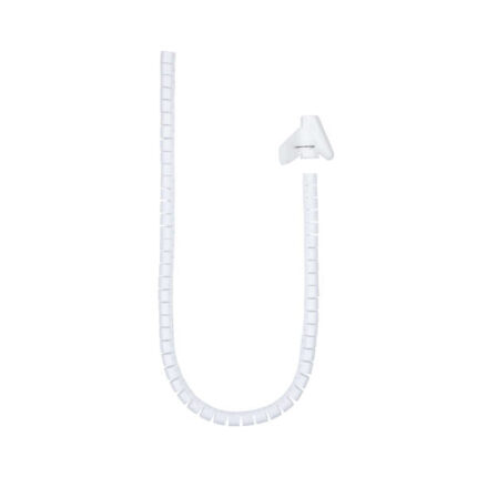 Nanocable Organizzatore cavi flessibile 25 mm - Lunghezza 2 m - Colore bianco