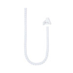 Nanocable Organizzatore di cavi flessibile 25 mm - Lunghezza 1 m - Colore bianco