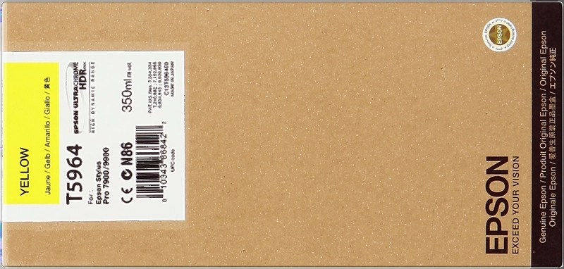 Epson T5964 Cartuccia d'inchiostro giallo originale - C13T596400 Epson T5964 Cartuccia d'inchiostro giallo originale - C13T596400
