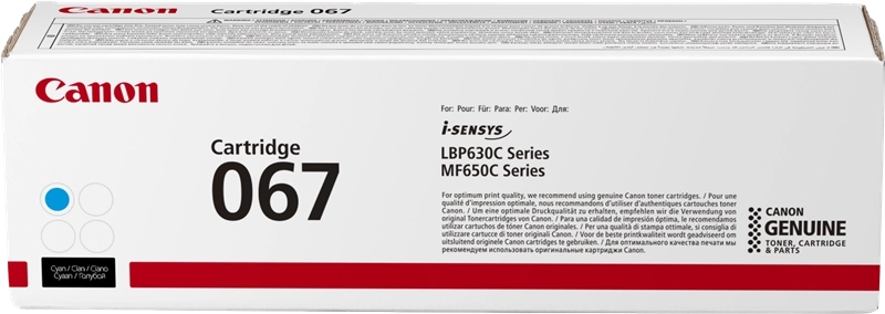 Cartuccia toner originale Canon 067 Cyan - 5101C002 Cartuccia toner originale Canon 067 Cyan - 5101C002