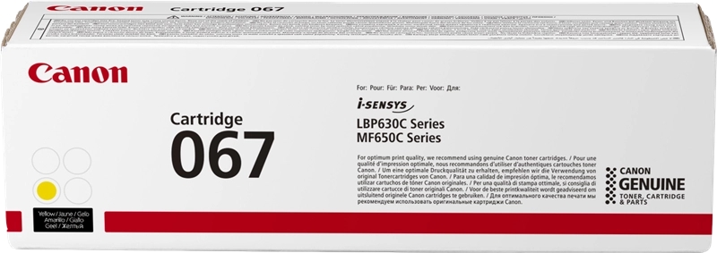 Canon 067 Giallo Cartuccia toner originale - 5099C002 Canon 067 Giallo Cartuccia toner originale - 5099C002