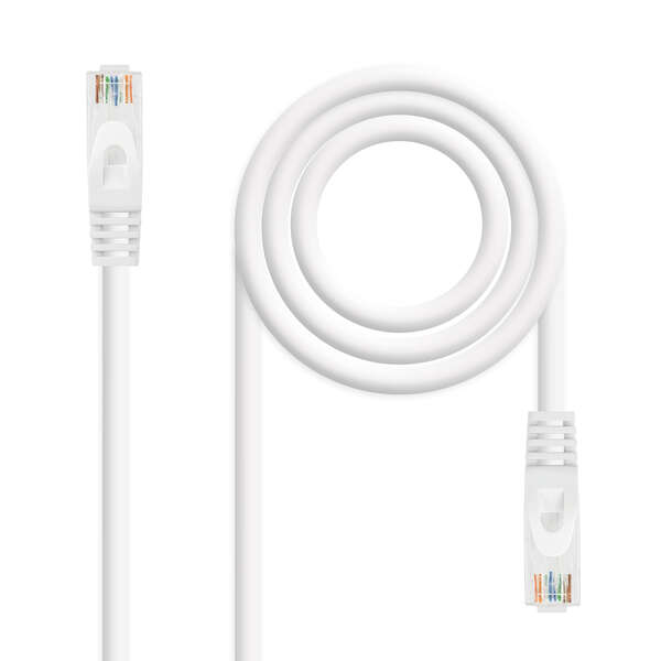 Nanocable Cavo di rete Patch cord LSZH Cat.6A UTP AWG24 25 cm - Colore bianco Nanocable Cavo di rete Patch cord LSZH Cat.6A UTP AWG24 25 cm - Colore bianco