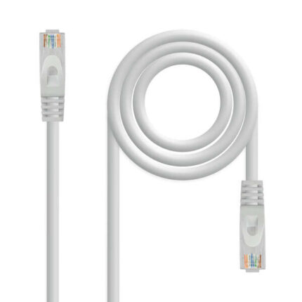 Nanocavo Cavo di rete Patch cord LSZH Cat.6A UTP AWG24 - 30 cm - Colore grigio