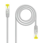 Nanocavo Cavo di rete Patch cord LSZH Cat.6A SFTP AWG26 - 30 cm - Colore grigio