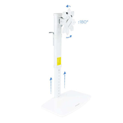 Tooq Supporto da tavolo per schermi girevole e inclinabile 17-27" - Colore bianco
