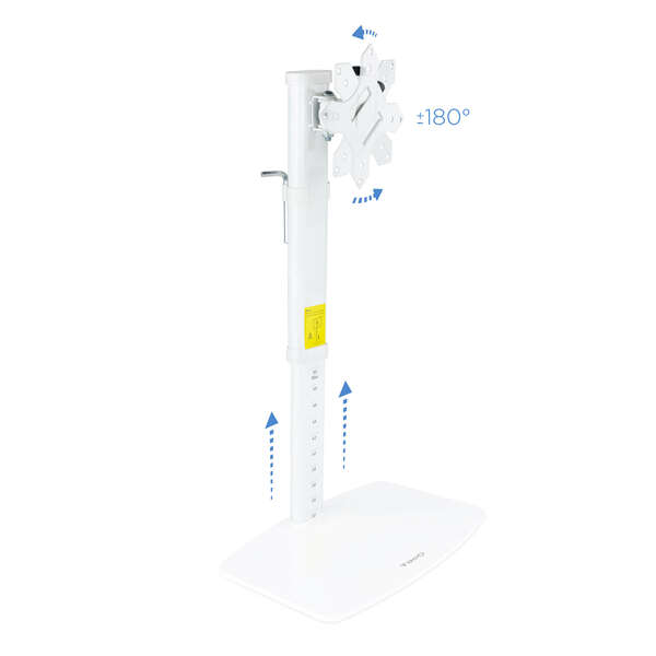 Tooq Supporto da tavolo per schermi girevole e inclinabile 17-27" - Colore bianco Tooq Supporto da tavolo per schermi girevole e inclinabile 17-27" - Colore bianco
