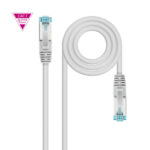 Nanocavo Cavo di rete Patch cord Cat.7 LSZH SFTP PIMF AWG26 25 cm - Colore grigio