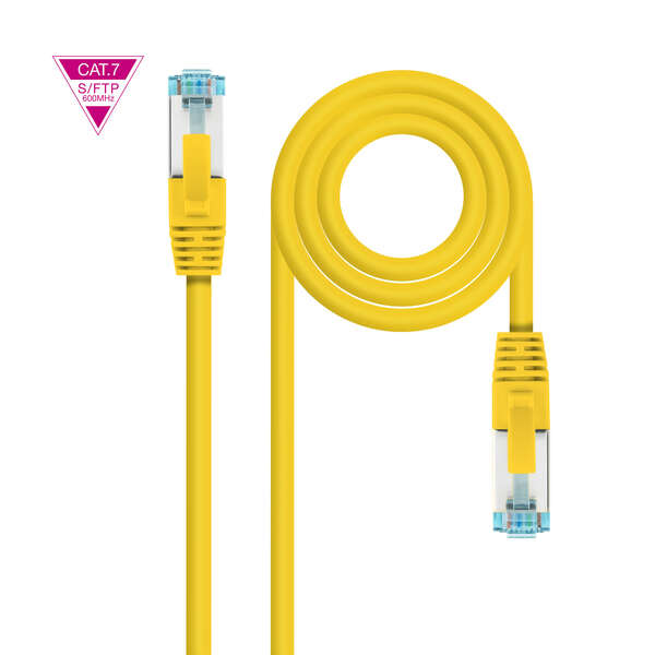 Nanocavo Cavo di rete Cat.7 LSZH SFTP PIMF AWG26 50 cm - Colore giallo Nanocavo Cavo di rete Cat.7 LSZH SFTP PIMF AWG26 50 cm - Colore giallo