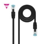 Nanocavo Cavo di rete Cat.7 LSZH SFTP PIMF AWG26 1 m - Colore nero