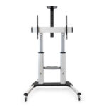 Tooq Supporto da pavimento con ruote in alluminio 60-100 - Colore argento