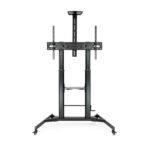 Tooq Supporto da pavimento con ruote regolabili 60-100 - Colore nero
