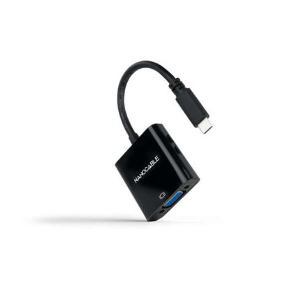 Nanocavo convertitore da USB-C a VGA - 10 cm - Colore nero