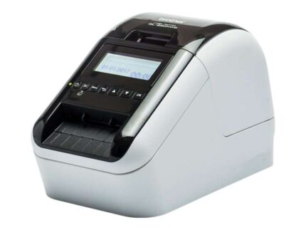 Brother QL820NWBC Stampante termica professionale per etichette WiFi - Bluetooth MFI - Stampa nero/rosso - Display LCD