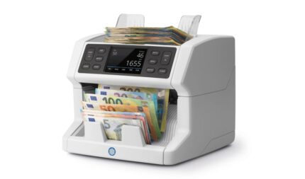 Safescan 2865-S Contatrice di banconote - Può contare banconote miste - Schermo tattile - Capacità fino a 500 banconote - 1200 banconote al minuto - Rilevamento di banconote false in 7 punti