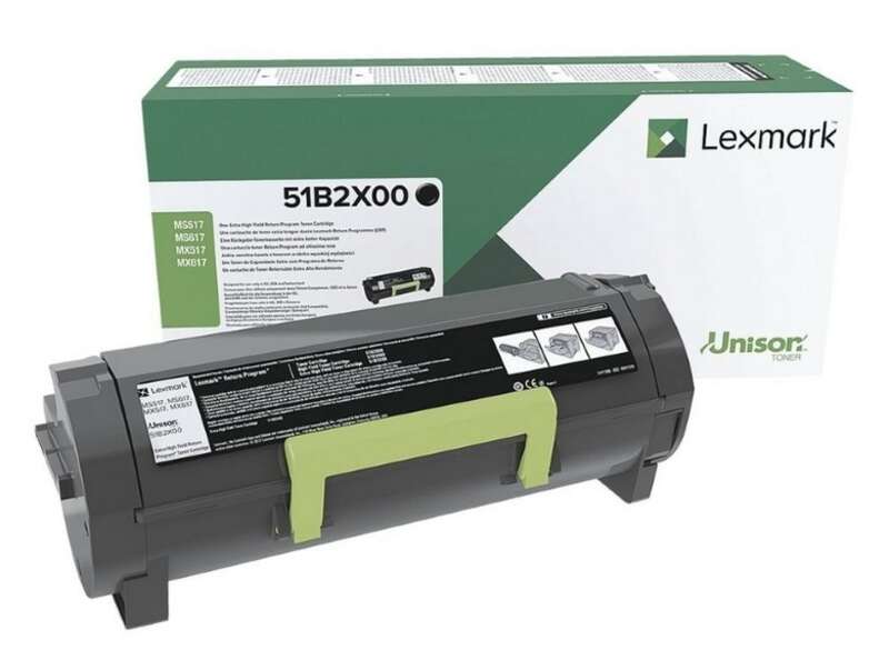 Lexmark MS517/MS617/MX517/MX617 Cartuccia toner originale nero - 51B2X00 Lexmark MS517/MS617/MX517/MX617 Cartuccia toner originale nero - 51B2X00
