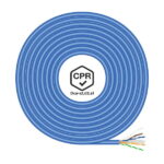 Aisens Cavo di rete RJ45 LSZH CPR Dca CAT.6 UTP AWG24 - 100M - Colore blu