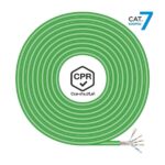 Cavo di rete RJ45 LSZH CPR Cca CAT.7 600 MHZ S/FTP AWG23 - 500M - Colore verde