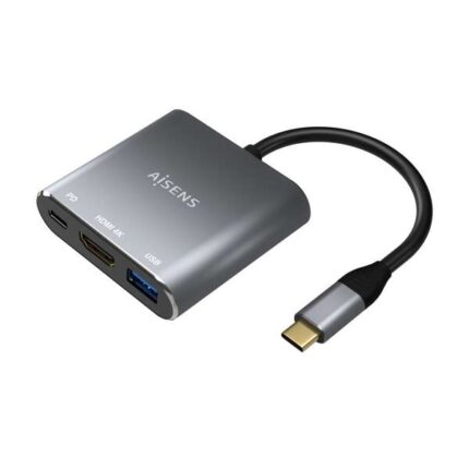 Aisens Convertitore USB-C a HDMI/USB-C/Tipo A USB 3.0