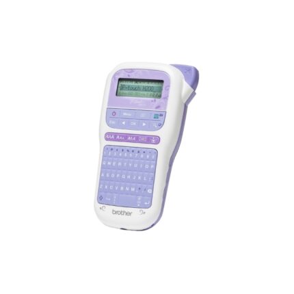 Brother PT-H200 Etichettatrice elettronica portatile - Display LCD - Larghezza nastro fino a 12 mm - Velocità di stampa 20 mm/sec. - Colore viola/bianco