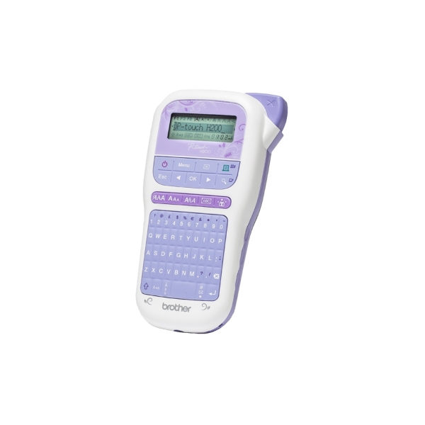 Brother PT-H200 Etichettatrice elettronica portatile - Display LCD - Larghezza nastro fino a 12 mm - Velocità di stampa 20 mm/sec. - Colore viola/bianco Brother PT-H200 Etichettatrice elettronica portatile - Display LCD - Larghezza nastro fino a 12 mm - Velocità di stampa 20 mm/sec. - Colore viola/bianco
