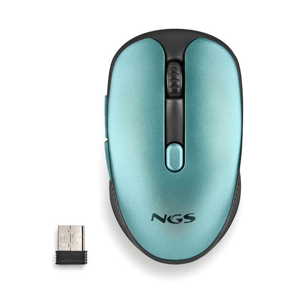 NGS Evo Rust Ice Mouse wireless USB 1600 dpi - 5 pulsanti - Ricaricabile - Per destrimani NGS Evo Rust Ice Mouse wireless USB 1600 dpi - 5 pulsanti - Ricaricabile - Per destrimani