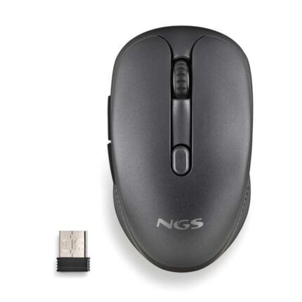 NGS Evo Rust Black Mouse wireless USB 1600 dpi - 5 pulsanti - Ricaricabile - Per destrimani