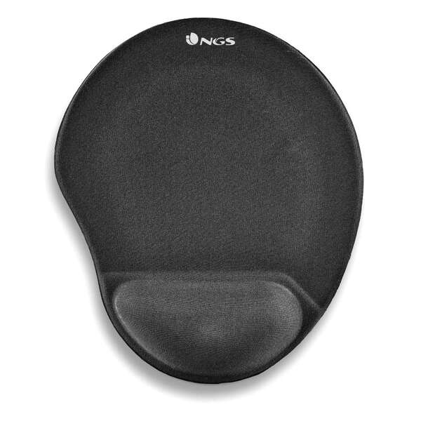 Tappetino per mouse ergonomico NGS Kilim Gel - Imbottitura in gel - Supporto per il polso - Misure 25x21 cm - Colore nero Tappetino per mouse ergonomico NGS Kilim Gel - Imbottitura in gel - Supporto per il polso - Misure 25x21 cm - Colore nero