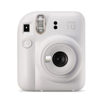 Fujifilm Instax Mini 12 Clay White Fotocamera istantanea - Dimensioni immagine 62x46 mm - Flash automatico - Esposizione automatica - Mini specchio per selfie - Modalità primo piano