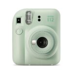 Fujifilm Instax Mini 12 Mint Green Fotocamera istantanea - Dimensioni immagine 62x46 mm - Flash automatico - Esposizione automatica - Mini specchio per selfie - Modalità primo piano