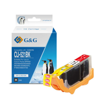 G&G Canon CLI521 Nero Cartuccia d'inchiostro generica - Sostituisce 2933B001