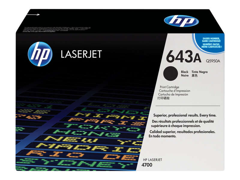 HP Q5950A Nero Cartuccia toner originale - 643A HP Q5950A Nero Cartuccia toner originale - 643A
