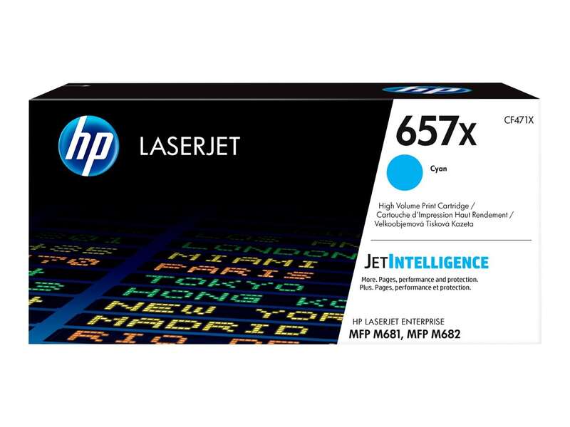Cartuccia toner originale HP CF471X ciano - 657X Cartuccia toner originale HP CF471X ciano - 657X