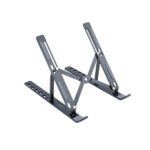 Tooq Supporto elevatore pieghevole in alluminio per laptop - Colore grigio