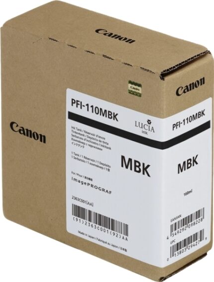 Canon PFI110 Nero opaco Cartuccia d'inchiostro originale - 2363C001