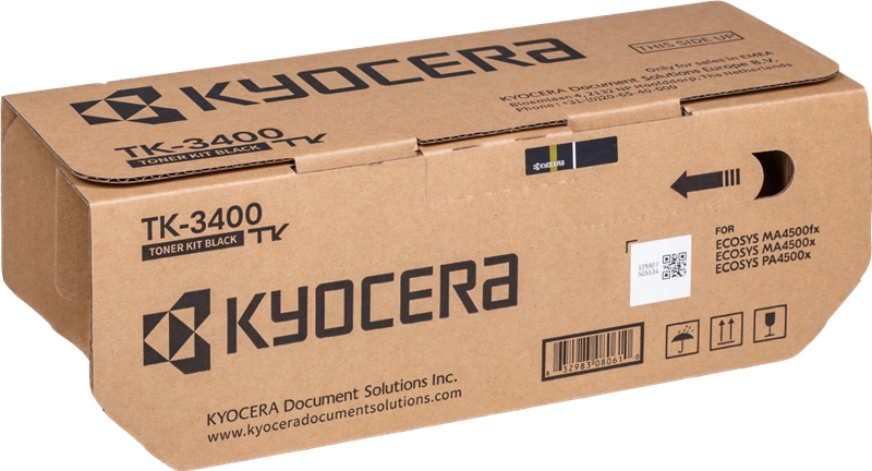 Kyocera TK3400 Nero Cartuccia toner originale - 1T0C0Y0NL0 Kyocera TK3400 Nero Cartuccia toner originale - 1T0C0Y0NL0
