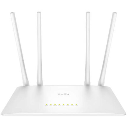 Cudy WR1200 Smart Router WiFi AC1200 Dual Band - 1 porta Wan 100/10 Mbps e 4 porte Lan 100/10 Mbps - 4 antenne esterne
