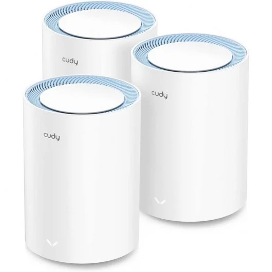 Cudy M1200 Confezione da 3 sistemi WiFi Mesh AC1200 Dual Band - 867 Mbps a 5 GHz Cudy M1200 Confezione da 3 sistemi WiFi Mesh AC1200 Dual Band - 867 Mbps a 5 GHz