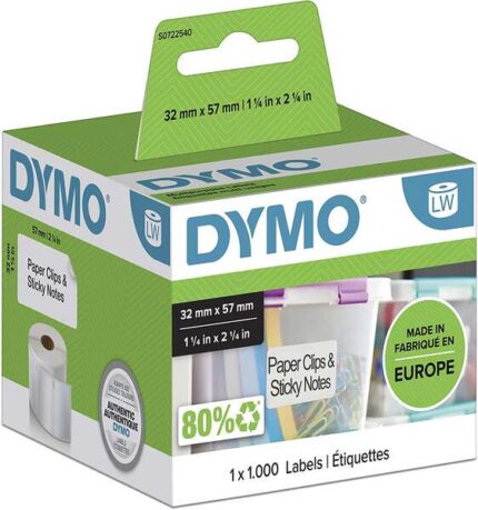 Dymo LW 11354 Etichette originali multiuso autoadesive - 57x32 mm - 1000 unità - S0722540