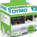 Dymo LW 99012 Etichette originali autoadesive grandi per indirizzi - 36x89 mm - 520 unità - S0722400