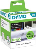 Dymo LW 99012 Etichette originali autoadesive grandi per indirizzi - 36x89 mm - 520 unità - S0722400