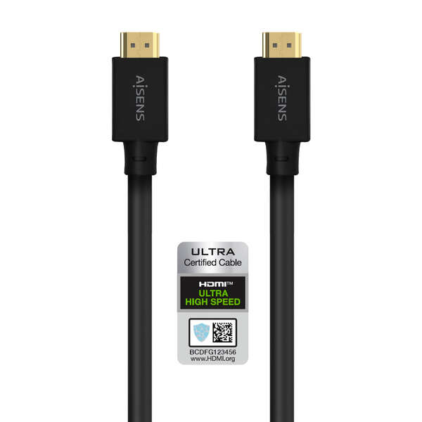 Cavo HDMI V2.1 Ultra High Speed/Hec 8K@60Hz 48Gbps Aisens - A/M-A/M - 5 Cavo HDMI V2.1 Ultra High Speed/Hec 8K@60Hz 48Gbps Aisens - A/M-A/M - 5