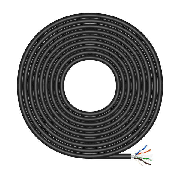 Aisens Cavo di rete esterno impermeabile RJ45 Cat.6 Ftp Rigido Awg24 - 100 m - Colore nero Aisens Cavo di rete esterno impermeabile RJ45 Cat.6 Ftp Rigido Awg24 - 100 m - Colore nero