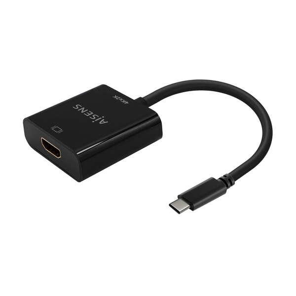 Aisens Convertitore USB-C a HDMI 4K@30Hz - USB-C/M-HDMI/H - 15 cm - Colore nero Aisens Convertitore USB-C a HDMI 4K@30Hz - USB-C/M-HDMI/H - 15 cm - Colore nero
